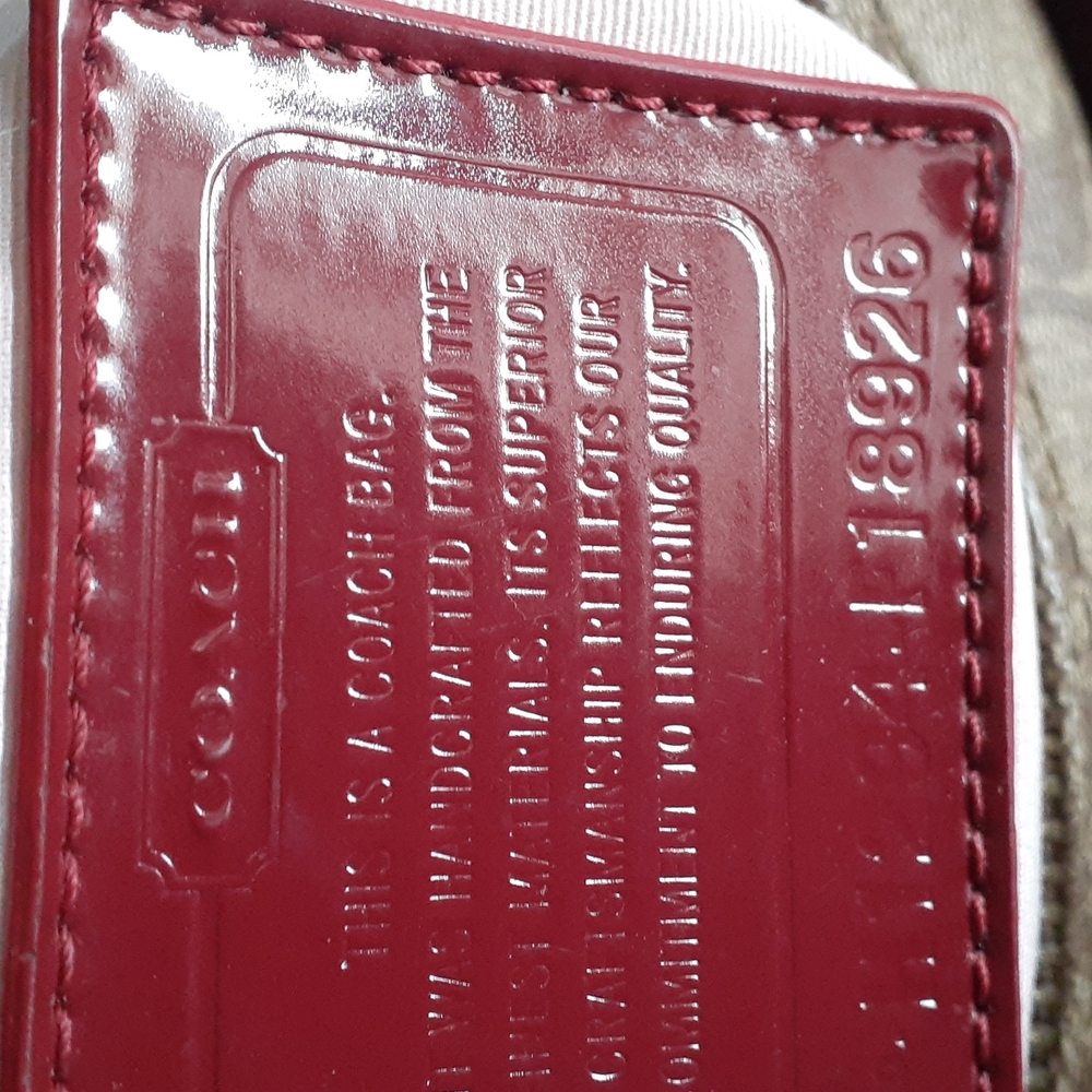 Coach peyton tan signature crossbody bag purse - Picture 13 of 13